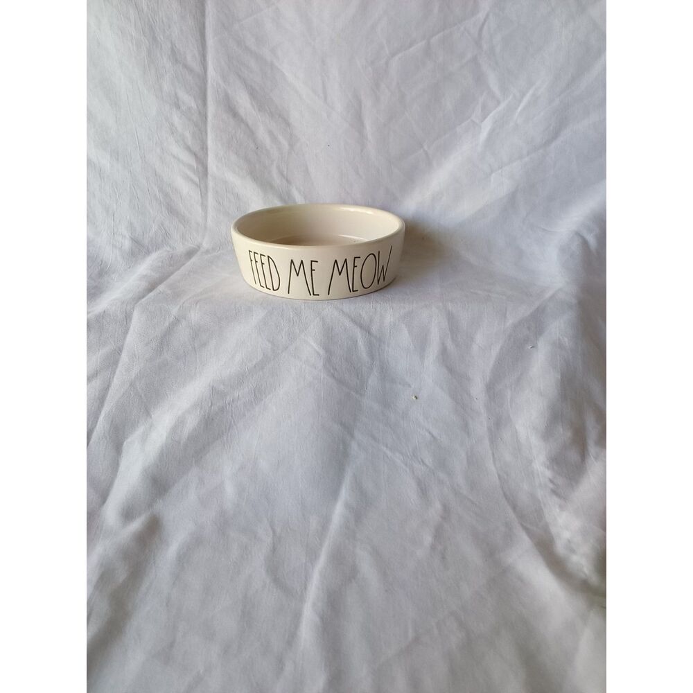 Rae Dunn Feed Me Meow Cat Food Dish